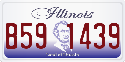 IL license plate B591439