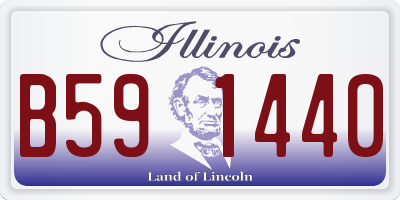 IL license plate B591440