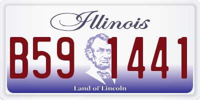 IL license plate B591441