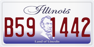 IL license plate B591442