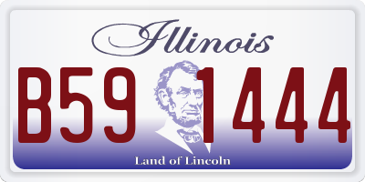 IL license plate B591444