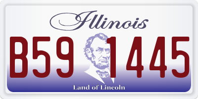 IL license plate B591445