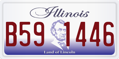 IL license plate B591446