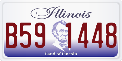 IL license plate B591448