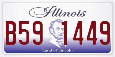 IL license plate B591449