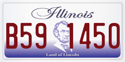 IL license plate B591450