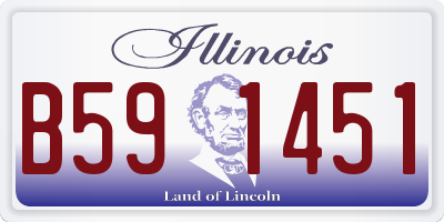 IL license plate B591451