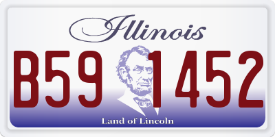 IL license plate B591452