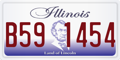 IL license plate B591454