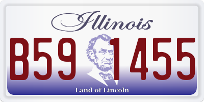 IL license plate B591455