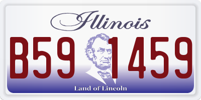 IL license plate B591459