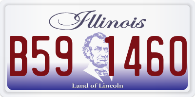 IL license plate B591460