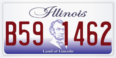 IL license plate B591462