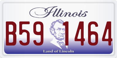 IL license plate B591464