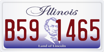 IL license plate B591465