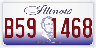IL license plate B591468