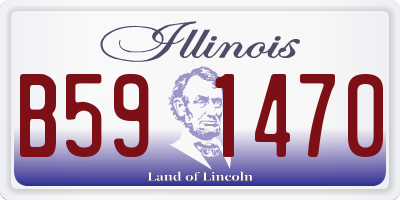 IL license plate B591470