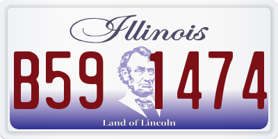 IL license plate B591474