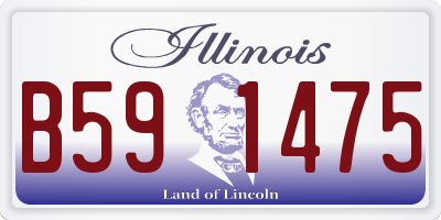 IL license plate B591475