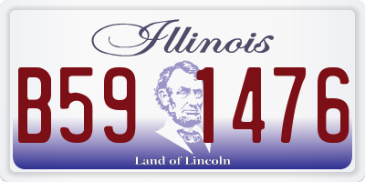 IL license plate B591476