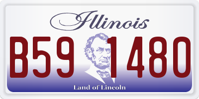 IL license plate B591480