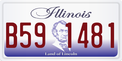 IL license plate B591481