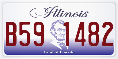 IL license plate B591482