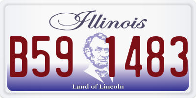 IL license plate B591483