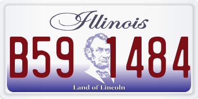 IL license plate B591484