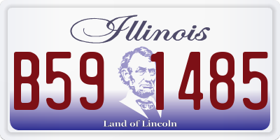 IL license plate B591485