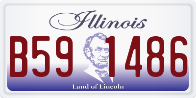 IL license plate B591486