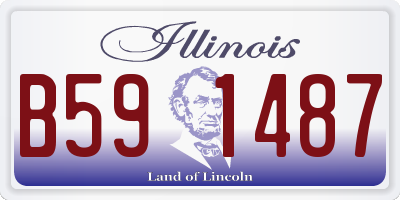 IL license plate B591487