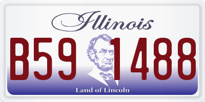 IL license plate B591488