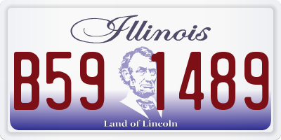 IL license plate B591489