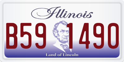 IL license plate B591490