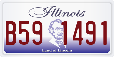 IL license plate B591491