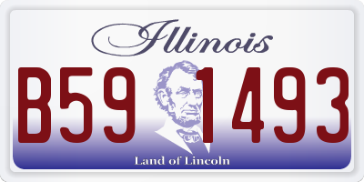 IL license plate B591493