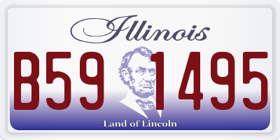 IL license plate B591495