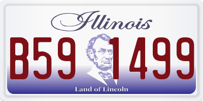 IL license plate B591499
