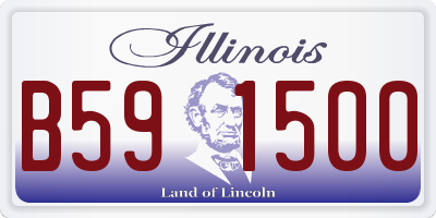 IL license plate B591500