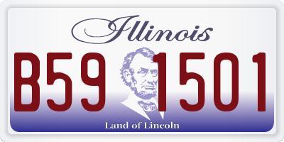 IL license plate B591501