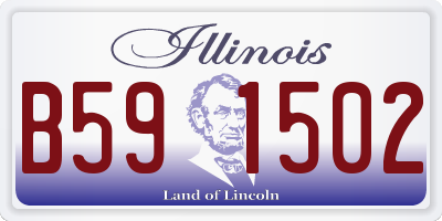 IL license plate B591502