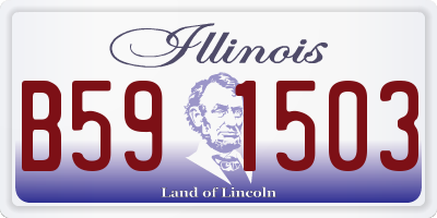 IL license plate B591503