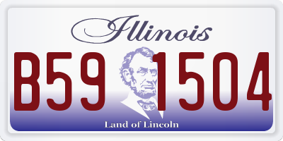 IL license plate B591504