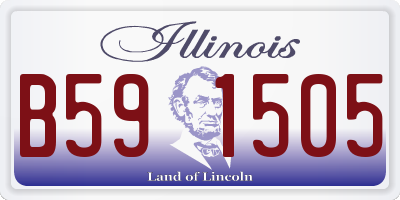 IL license plate B591505