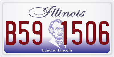 IL license plate B591506