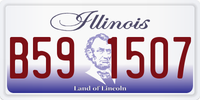 IL license plate B591507