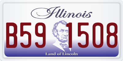 IL license plate B591508