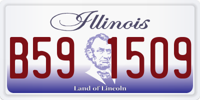IL license plate B591509