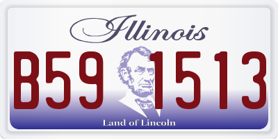 IL license plate B591513